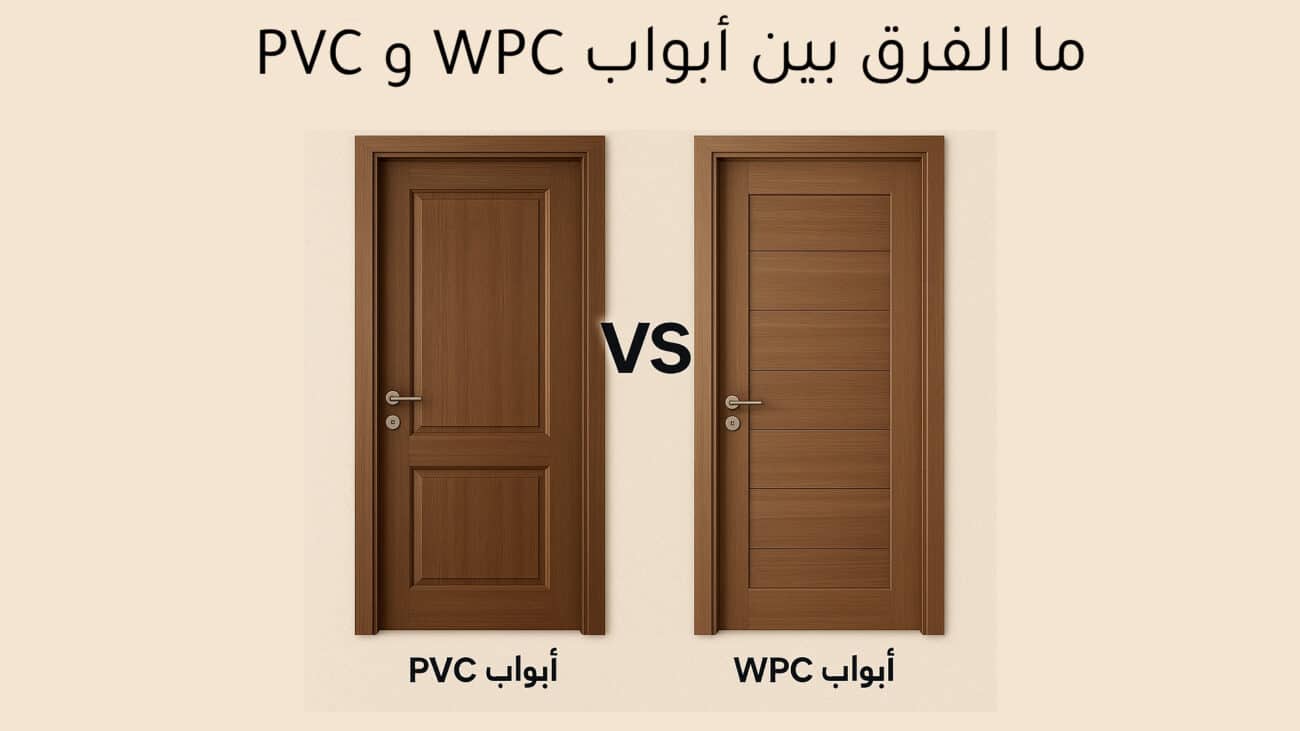 ما الفرق بين أبواب PVC و WPC